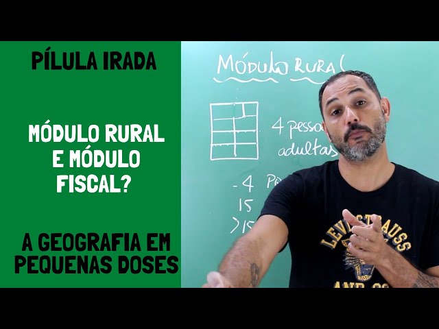 MÓDULO RURAL E MÓDULO FISCAL – PÍLULA IRADA
