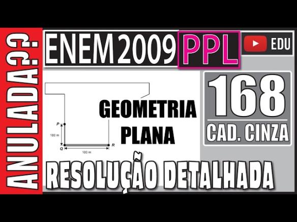 [ENEM 2009 PPL] 168 📓 GEOMETRIA PLANA Uma propriedade rural tem a forma mostrada na figura a seguir