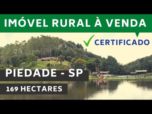 Imóvel rural à venda | Piedade (SP) | 169 hectares | Certificado