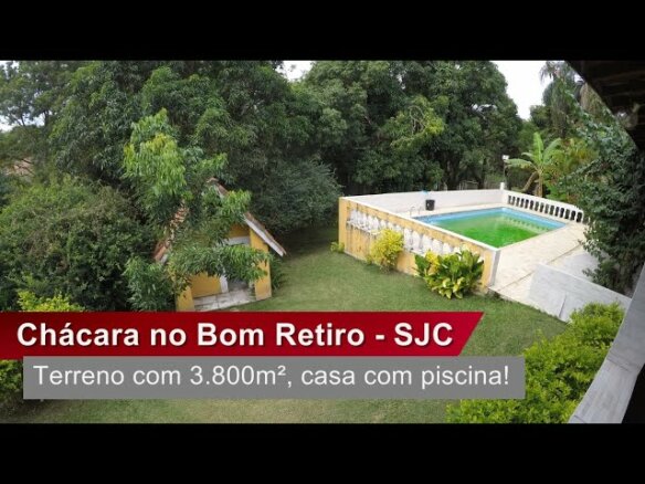 Chácara a venda no bairro Bom Retiro, zona leste de São José dos Campos – SP | R$ 600.000,00