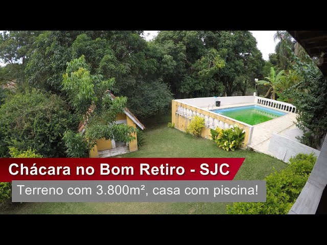 Chácara a venda no bairro Bom Retiro, zona leste de São José dos Campos – SP | R$ 600.000,00