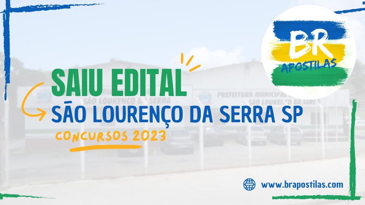 Apostila PREFEITURA DE SÃO LOURENÇO DA SERRA SP 2023 Enfermeiro
