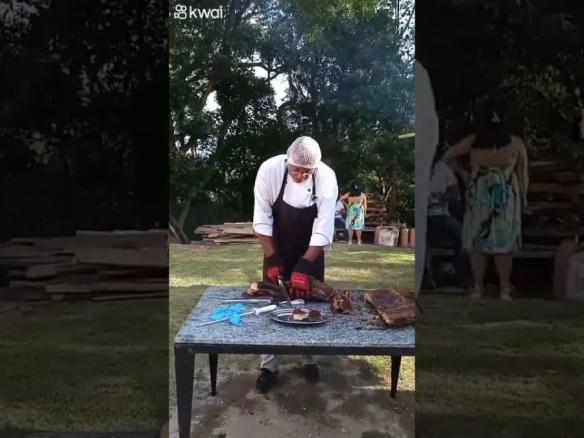 Costela fogo de chão em São Lourenço da Serra