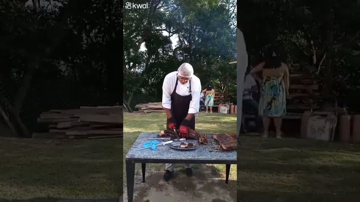 Costela fogo de chão em São Lourenço da Serra