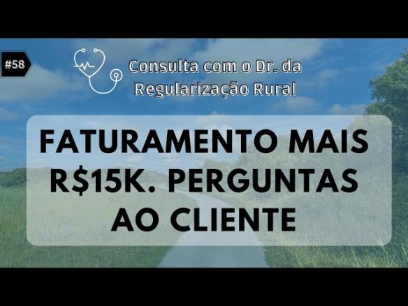Imóvel Rural Regular.  O que perguntar?