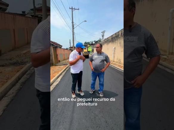 JAIRO DO BARNABÉS AGRADECE AO PREFEITO AYRES PELA PAVIMENTAÇÃO DA RUA JOSÉ DIAS NO DISTRITO DOS