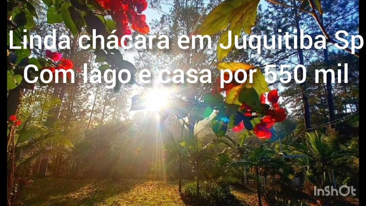 Linda chácara em Juquitiba, com 6 mil metros.R$=550 mil.🌲🌴