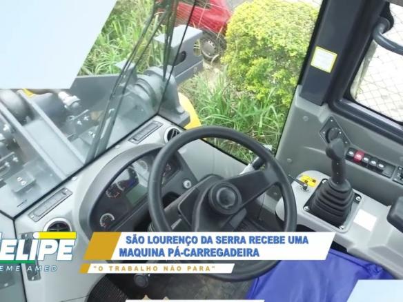 PREFEITO FELIPE FAZ HISTÓRIA EM SÃO LOURENÇO DA SERRA CONQUISTA UM PÁ CARREGADEIRA