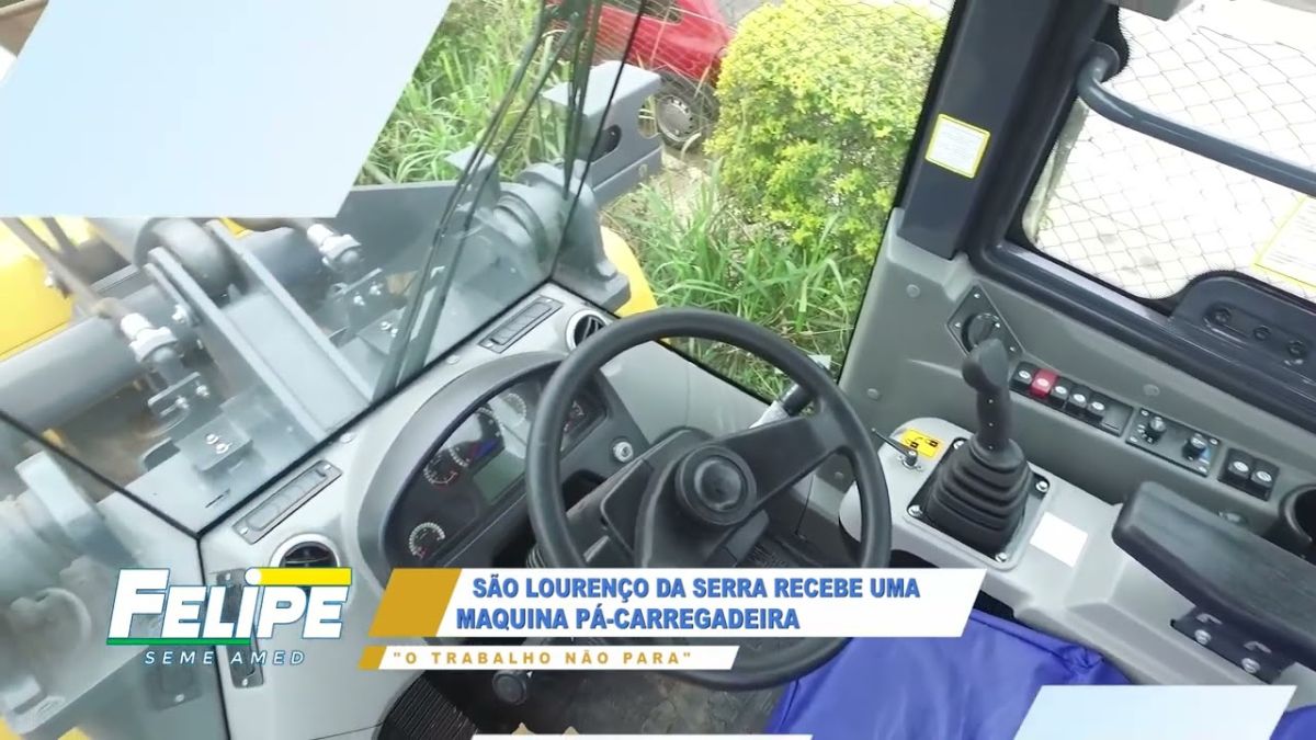 PREFEITO FELIPE FAZ HISTÓRIA EM SÃO LOURENÇO DA SERRA CONQUISTA UM PÁ CARREGADEIRA