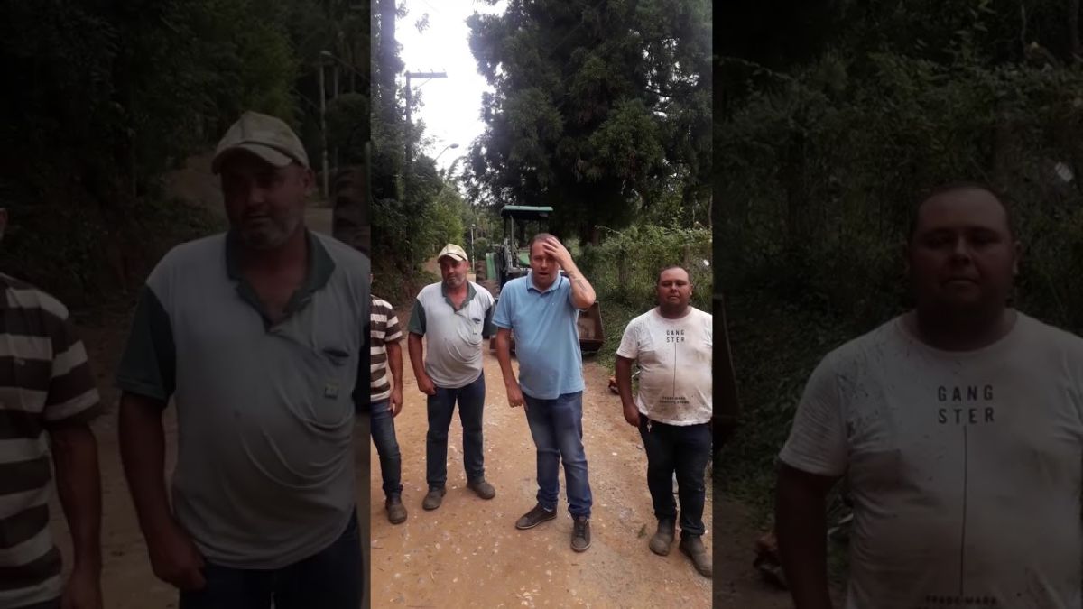 Prefeito Interino Felipe de São Lourenço da Serra parabeniza os servidores de obras.