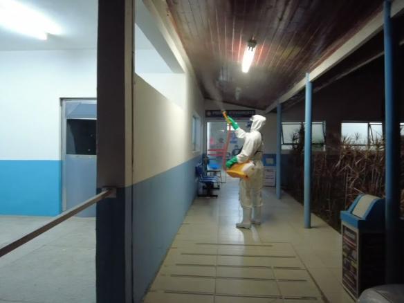 SANITIZAÇÃO NO PRONTO SOCORRO DE SÃO LOURENÇO DA SERRA