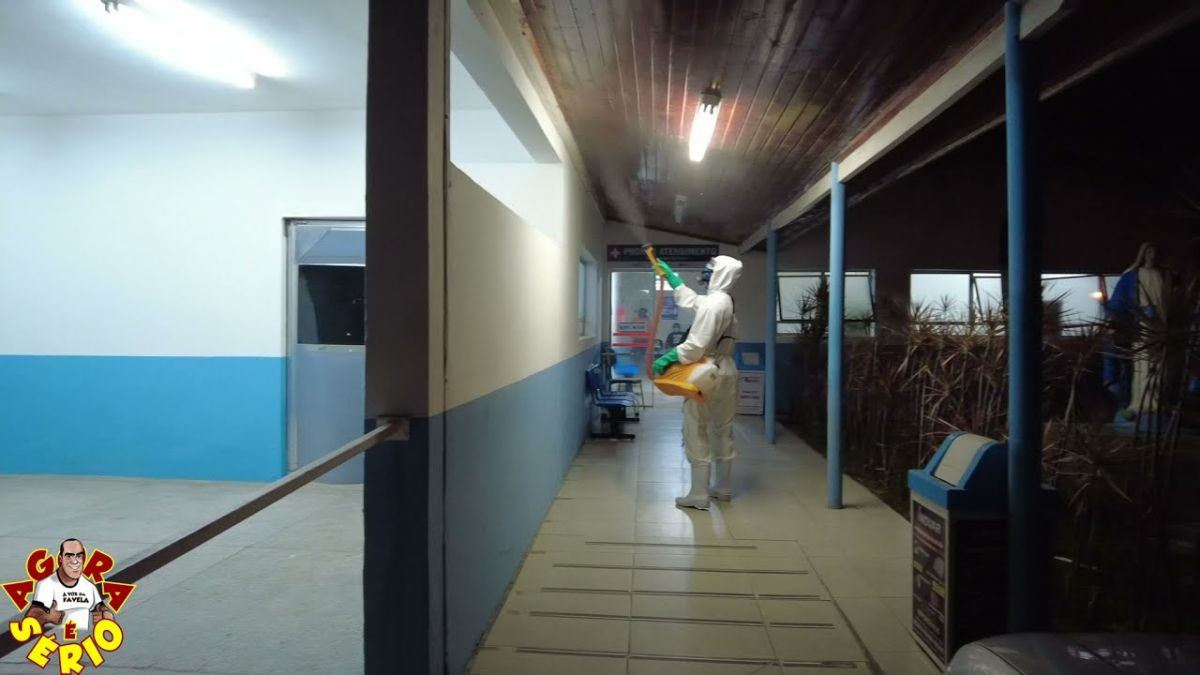 SANITIZAÇÃO NO PRONTO SOCORRO DE SÃO LOURENÇO DA SERRA