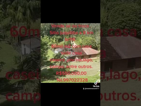 vende se Juquitiba sítio tel.11997022328