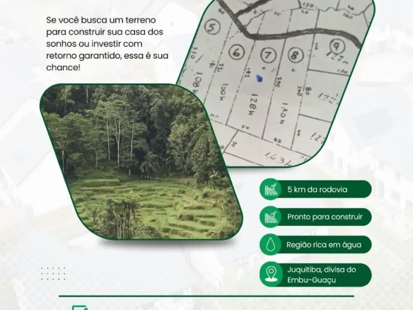 Oportunidade de Investimento: 2 Lotes de 6.500 m² Cada em Juquitiba