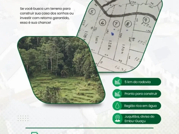 Oportunidade de Investimento: 4 Lotes de 3.250 m² em Juquitiba
